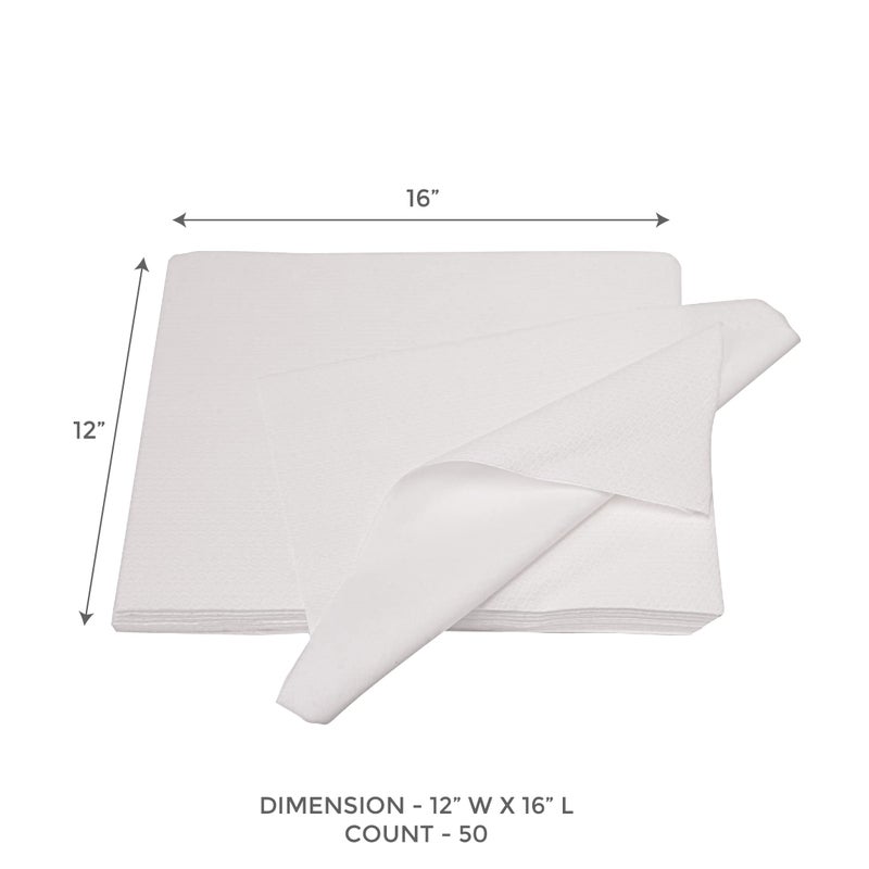 ForPro Professional Collection Original Nail Care Towels for Manicures and Pedicures, Lint-Free, Disposable Towels, 12" x 16", 50-Count - Image 2